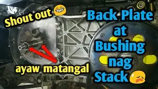 Pano Tanggalin ang umistack na Bushing at backPlate |Mio i 125 |Mio m3 |Sakit sa ulong Aberya 😅