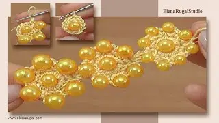 Crochet Flower Bracelet Free Pattern