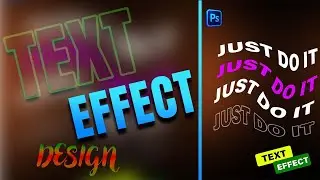Creative Text Effect Design | Photoshop Tutorial Bangla | Easy Text Effect