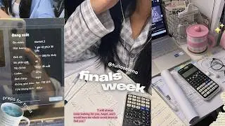 FINALS WEEK | Final Exam Study Diary for April and May ⭐ 🎧/•᷅‎‎•᷄\੭