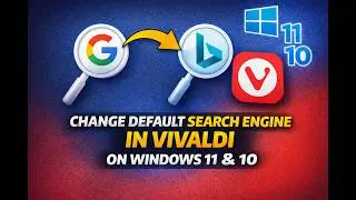 How to Change Default Search Engine in Vivaldi on Windows&nbsp;11&nbsp;or&nbsp;10 | GearUpWindows Tutorial