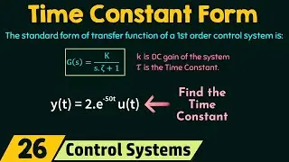 Time Constant Form of a Control System