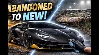Abandoned Lamborghini Centenario Restoration ASMR | Extreme Rusted Hypercar Rebuild to Factory New