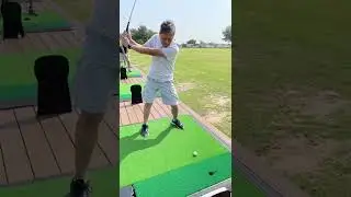 Pinoy in Texas. Driving range practice at Terra Vista Golf Club Round Rock