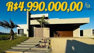 CASA DE ESQUINA TÉRREA À VENDA EM CONDOMÍNIO DE ALTO PADRÃO COM 4 SUÍTES E SALA DE TV EM INDAIATUBA!