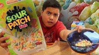 *NEW* Sour Patch Kids Cereal Taste Test!