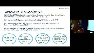 The Clinical Practice Association and the Office of Johns Hopkins Physicians