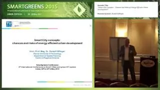 "Smart City Concepts - Chances and ..." Rudolf Giffinger (SMARTGREENS 2015)