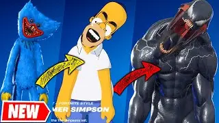HUGGY WUGGY&rsquo;s Pose on OTHER Skins in Fortnite (Simpsons Season)