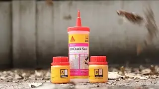 Sikadur-20 Crackseal (Low viscosity and semi elastic epoxy resin)#sika #viral #waterproofing