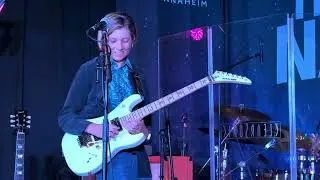 SaxonWeiss at NAMM'26!  13 year young artist performing at Marriott lobby!  @saxon_weiss
