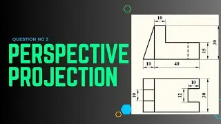 Perspective Projection | Question no 3 #perspectivedrawing #drawingtips #ioe #pu #KU #ctevt