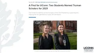 UConn President Surprises 2021 Truman Scholars