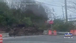 Ketchikan landslide blocks roadway, closes schools