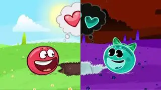 RED BALL 4: ALL 5 EVIL BOSSES & EVIL MIX GHOST MODE GREEN AND PURPLE BASKET BALL! Gameplay