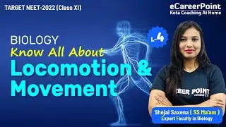 Locomotion & Movement Lecture-4 | XI | NEET | Biology | SS Ma'am | eCareerPoint-NEET