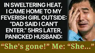 Upon arriving home in the sweltering heat, I discovered my ill daughter outside, stating, 