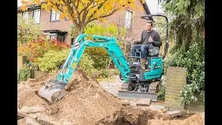 Kobelco SK10SR-2 minigraafmachine voor Smink Infra