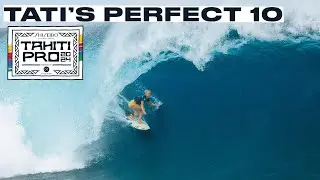 Tati&rsquo;s 10 @ Teahupo&rsquo;o! Weston-Webb Charges A History-Changing Psycho Slab | SHISEIDO Tahiti Pro