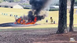 Fire erupts at Country Club of Mobile
