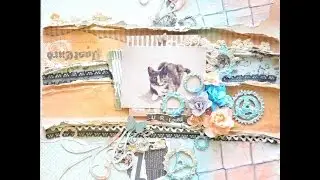 ♬ Mixed Media Scrapbook Layout_Sketchabilities DT Project_Sketch #106 (Start-to-Finish)