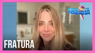 Christine Fernandes sofre fratura exposta