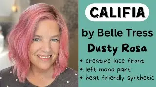 CALIFIA by Belle Tress in Dusty Rosa, Pink Wig Review, Styling Options, and Color Details