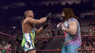 WWE 2K22 Rob Van Dam & Dude Love vs. Owen Hart & Jim 