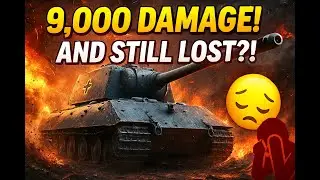 💥 E 100 - 9K Damage Solo Carry but Still a Defeat! | World of Tanks