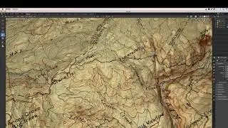 BlenderGIS: Draping a Map over a DEM Mesh