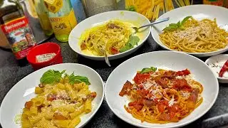 ROME'S 4 PASTA DISHES: Amatriciana, Carbonara, Gricia, and Cacio Pepe