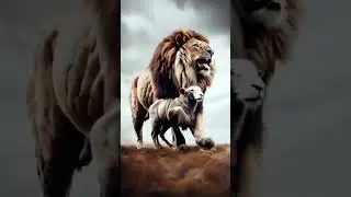LION BECAME HALF GOAT #music #slowedandreverb #remix #animal #beast #edit #fusion #halloween #beats