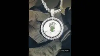 BLING PROUD Custom Two-Faced Photo Pendant Necklace - THE ROTATING MEMORIES