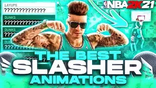 THE BEST SLASHER ANIMATIONS ON NBA2K21 - FULL BREAKDOWN OF MY DEMIGOD 