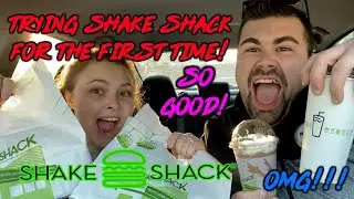 REVIEWING SHAKE SHACK MENU FOR THE FIRST TIME! | MUKBANG EATING SHOW | Adventure Time With Nick