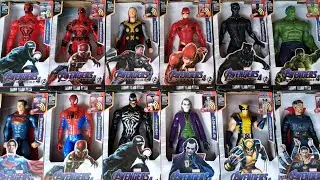 Avengers toys/Spiderman action figures/unboxing/Cheap Price, Hulk, Hawkeye Deadpool,ASMR.221