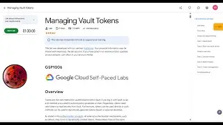[NEW2025] Managing Vault Tokens || #GSP1006 || #qwiklabs || Lab Solution || Google Cloud Arcade 2025