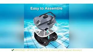 Automatic Robotic Pool Cleaner Cordless Robotic Pool Vacuum for In Ground Flat Pools Automatic Home