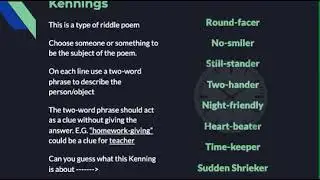 Kennings Poetry