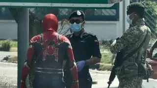 Spider Rope Hero Ninja Hero City Gangster police are Zombies