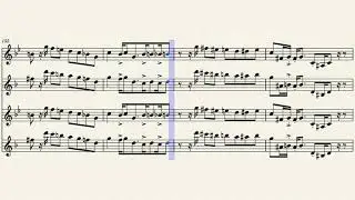 Cuphead Boss Melody for Sax Quartet