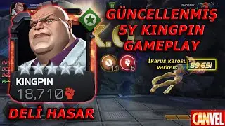 5-STAR KINGPIN BUFF GAMEPLAY | MESAFE VE İKARUS KAROSUNDA TEST ETTİK DELİ HASAR VERDİ !!! - MCOC