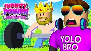 Hades Became a Bodybuilder in Infinity Power Simulator on Roblox!