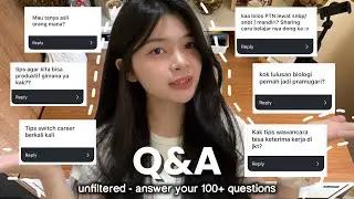 Q&A part 1 | getting to know me: school, univ life, switch career, work life, study tips, productive