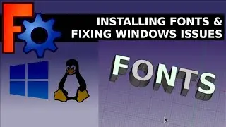 FreeCAD: проблема со шрифтами в Windows, способы решения, поиск и установка шрифтов в Ubuntu и Wi...