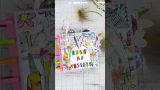 Disc Bound Journal Flip Through | Art Journal #journaling #journal #funart #papercraft