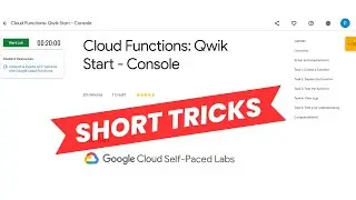 Cloud Functions: Qwik Start - Console | Lab Solution | Short Trick | Skill Badge