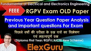 FEEE | Previous Year Question paper and paper analysis |RGPV Diploma #polytechnic #rgpv