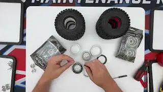 Reefs RC Shield 1.9 DEEP DISH BEADLOCK WHEELS with Upgrade RC Tires