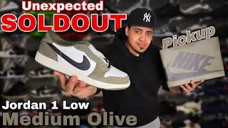 SOLD OUT🚨 Jordan 1 Low Olive - Pickup, Review, On Feet & Lace Swap 